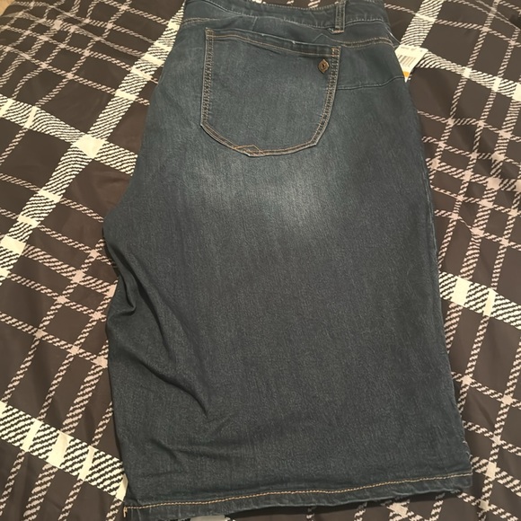 NWT Democracy Blue Jean Shorts Size 24W - Picture 6 of 7